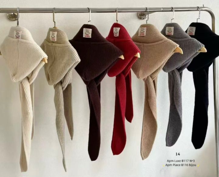 N3東大門㊣實拍女裝新款熱賣時尚人氣真品圍巾披肩披肩連帽N3圍巾/披肩