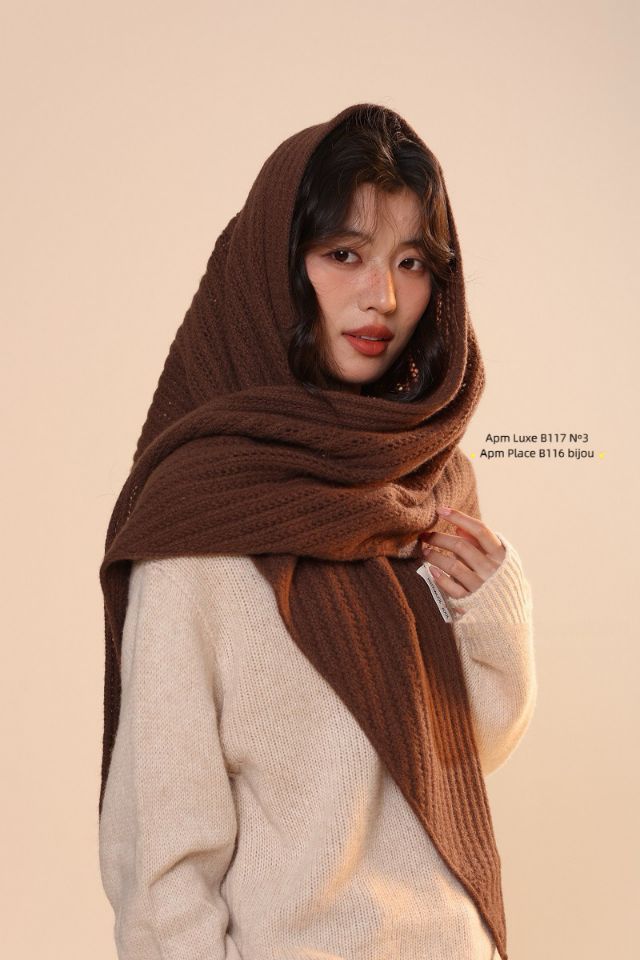 N3東大門㊣代購女士新品推薦時尚25秋冬熱賣圍巾披肩羊毛披肩N3圍巾/披肩