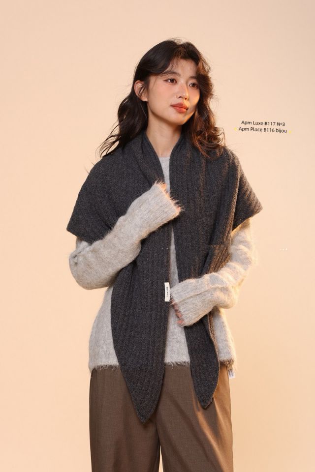 N3東大門㊣代購女士新品推薦時尚25秋冬熱賣圍巾披肩羊毛披肩N3圍巾/披肩