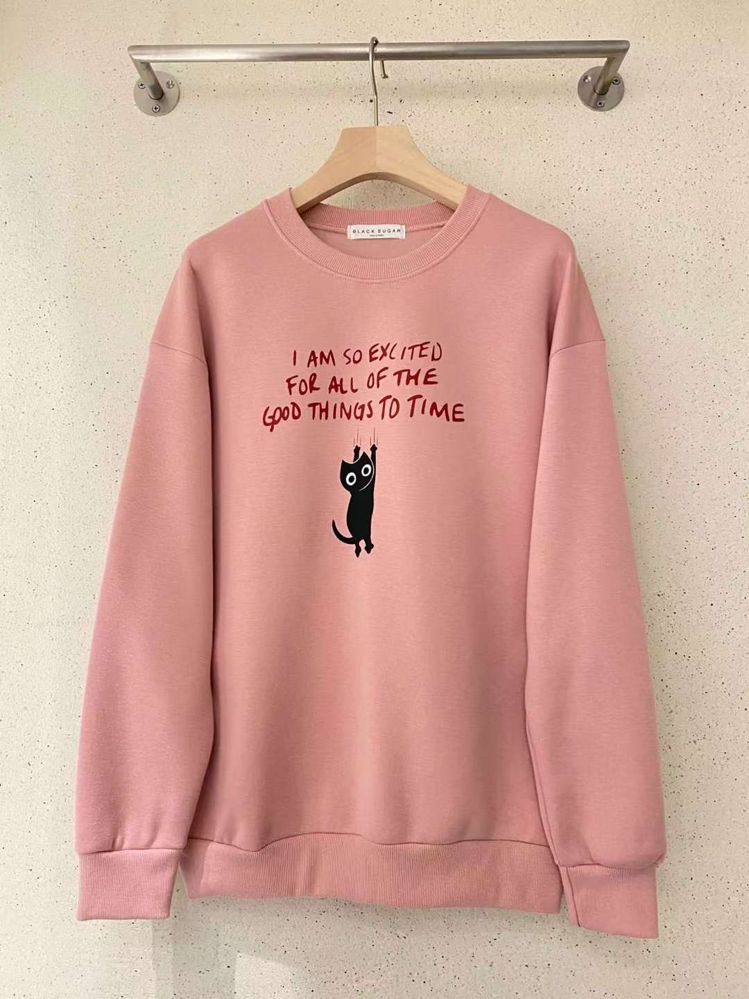 BLACK SUGAR-블랙슈가-T韓國直郵㊣女裝新款真品人氣衛衣BLACK SUGAR衛衣圖色2