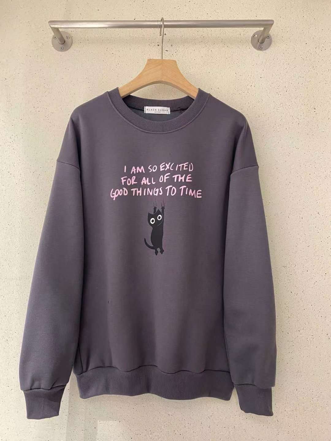 BLACK SUGAR-블랙슈가-T韓國直郵㊣女裝新款真品人氣衛衣BLACK SUGAR衛衣圖色3