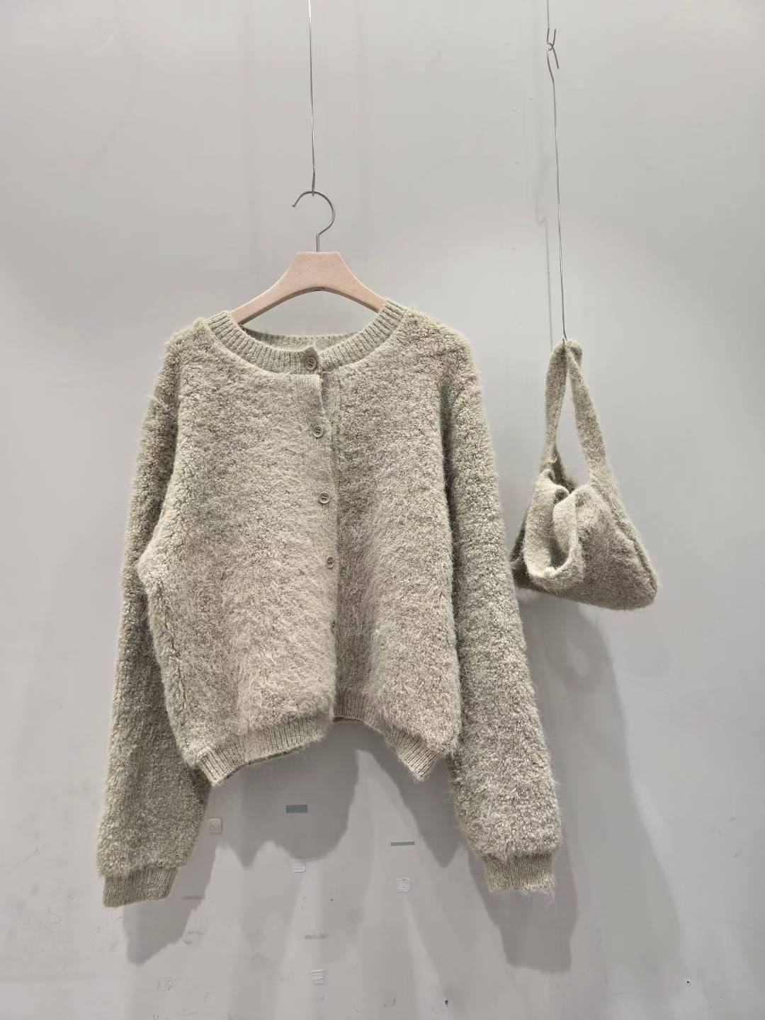 CHERRY YA韓國代購㊣女士新品真品25秋冬熱賣針織衫毛皮含包CHERRY YA針織衫圖色2