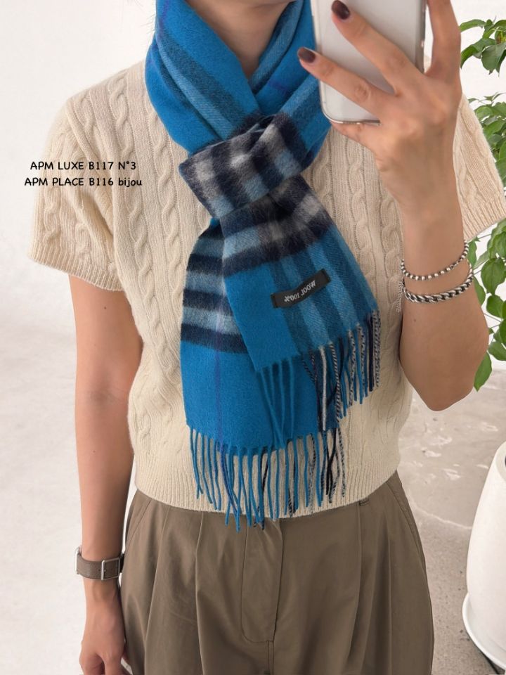 N3東大門㊣直郵女士新品真品人氣推薦熱賣休閑圍巾披肩格子N3圍巾/披肩