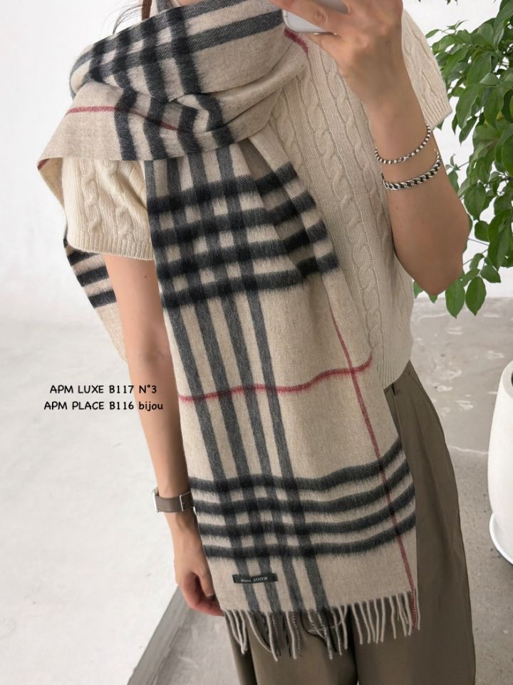N3東大門㊣直郵女士新品真品人氣推薦熱賣休閑圍巾披肩格子N3圍巾/披肩