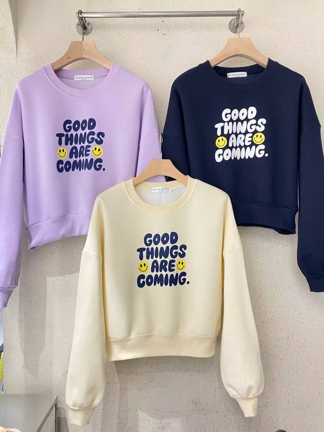 BLACK SUGAR-블랙슈가-T東大門㊣代購女裝新品真品休閑衛衣BLACK SUGAR衛衣