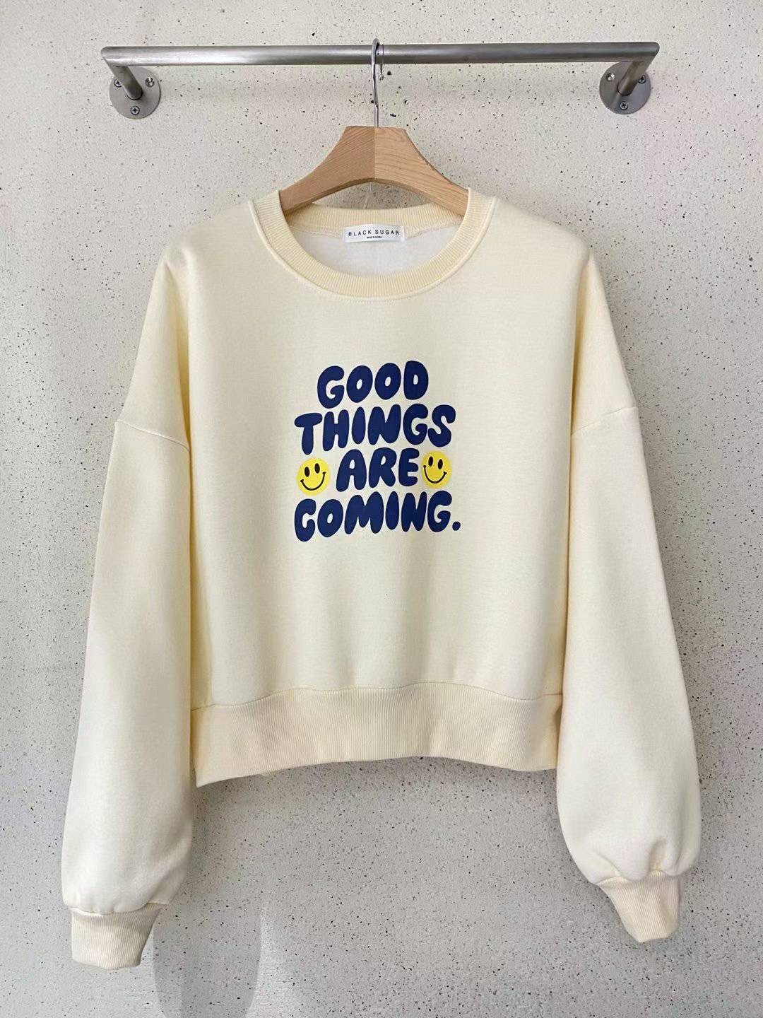 BLACK SUGAR-블랙슈가-T東大門㊣代購女裝新品真品休閑衛衣BLACK SUGAR衛衣圖色1