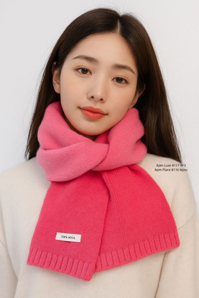 N3韓國直郵㊣女裝新款25秋冬職業休閑推薦人氣時尚圍巾披肩N3圍巾/披肩