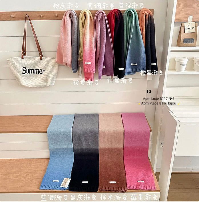 N3韓國直郵㊣女裝新款25秋冬職業休閑推薦人氣時尚圍巾披肩N3圍巾/披肩