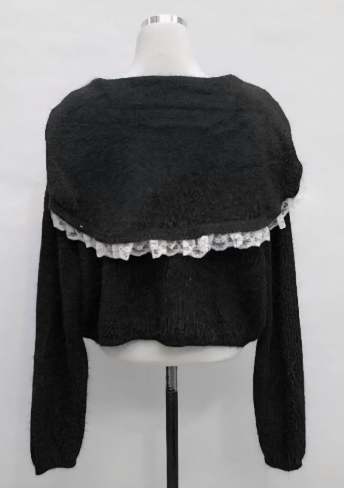 FEMME韓國直郵㊣女士新品25秋冬人氣推薦休閑熱賣針織衫蕾絲FEMME針織衫