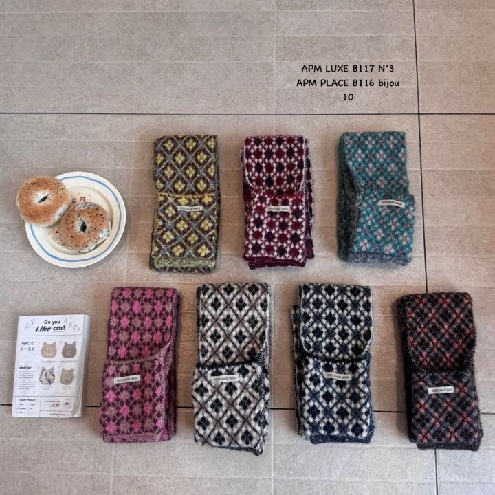 N3韓國代購㊣女士新款職業推薦25秋冬休閑真品圍巾披肩口袋N3圍巾/披肩