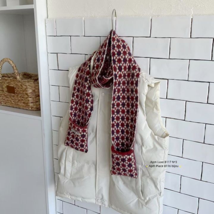 N3韓國代購㊣女士新款職業推薦25秋冬休閑真品圍巾披肩口袋N3圍巾/披肩