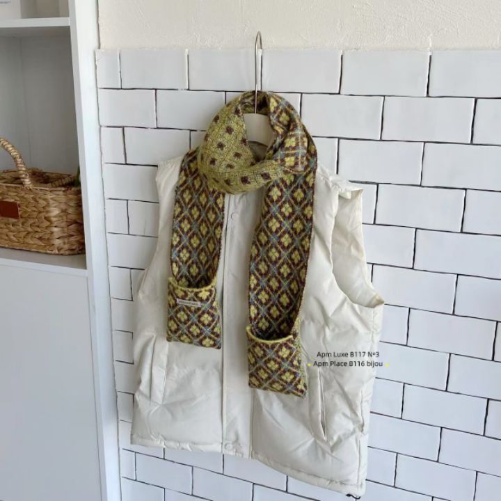 N3韓國代購㊣女士新款職業推薦25秋冬休閑真品圍巾披肩口袋N3圍巾/披肩