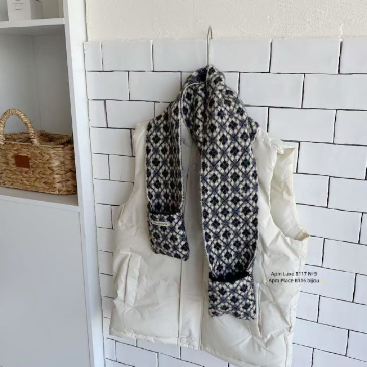 N3韓國代購㊣女士新款職業推薦25秋冬休閑真品圍巾披肩口袋N3圍巾/披肩