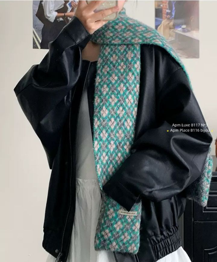 N3韓國代購㊣女士新款職業推薦25秋冬休閑真品圍巾披肩口袋N3圍巾/披肩