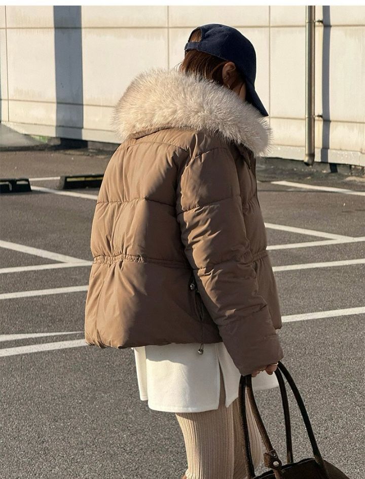 FEMME東大門㊣直郵女士新款休閑人氣25秋冬推薦真品短款棉服FEMME短款棉服