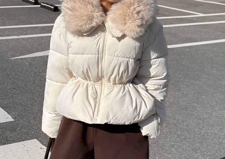 FEMME東大門㊣直郵女士新款休閑人氣25秋冬推薦真品短款棉服FEMME短款棉服