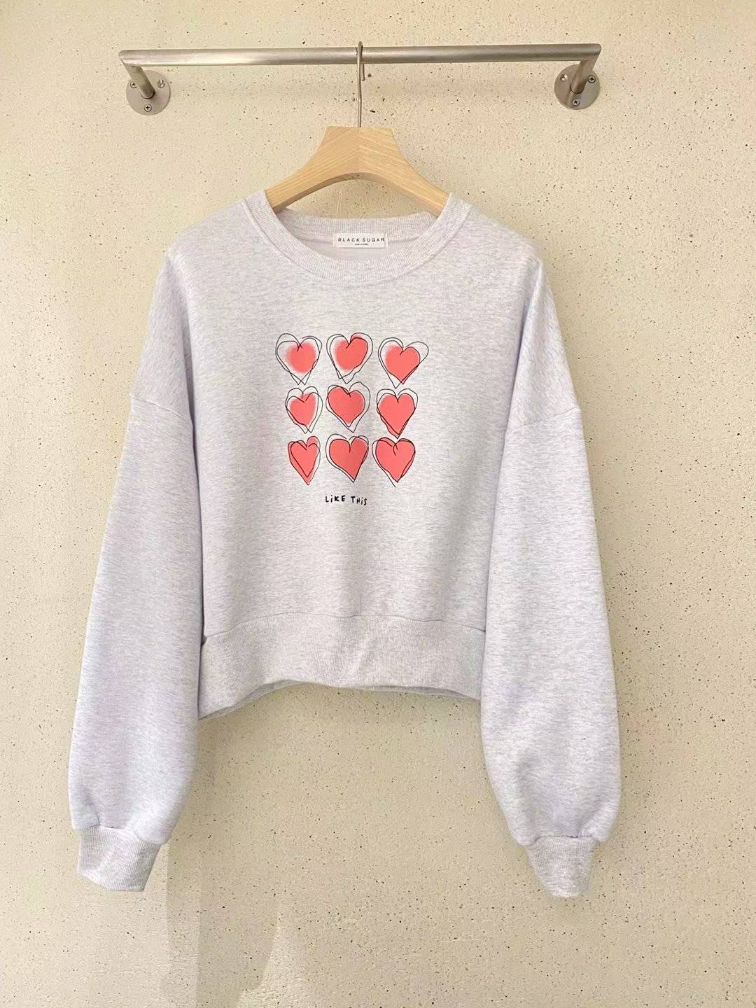 BLACK SUGAR-블랙슈가-T韓國代購㊣女裝新款職業人氣衛衣BLACK SUGAR衛衣圖色2