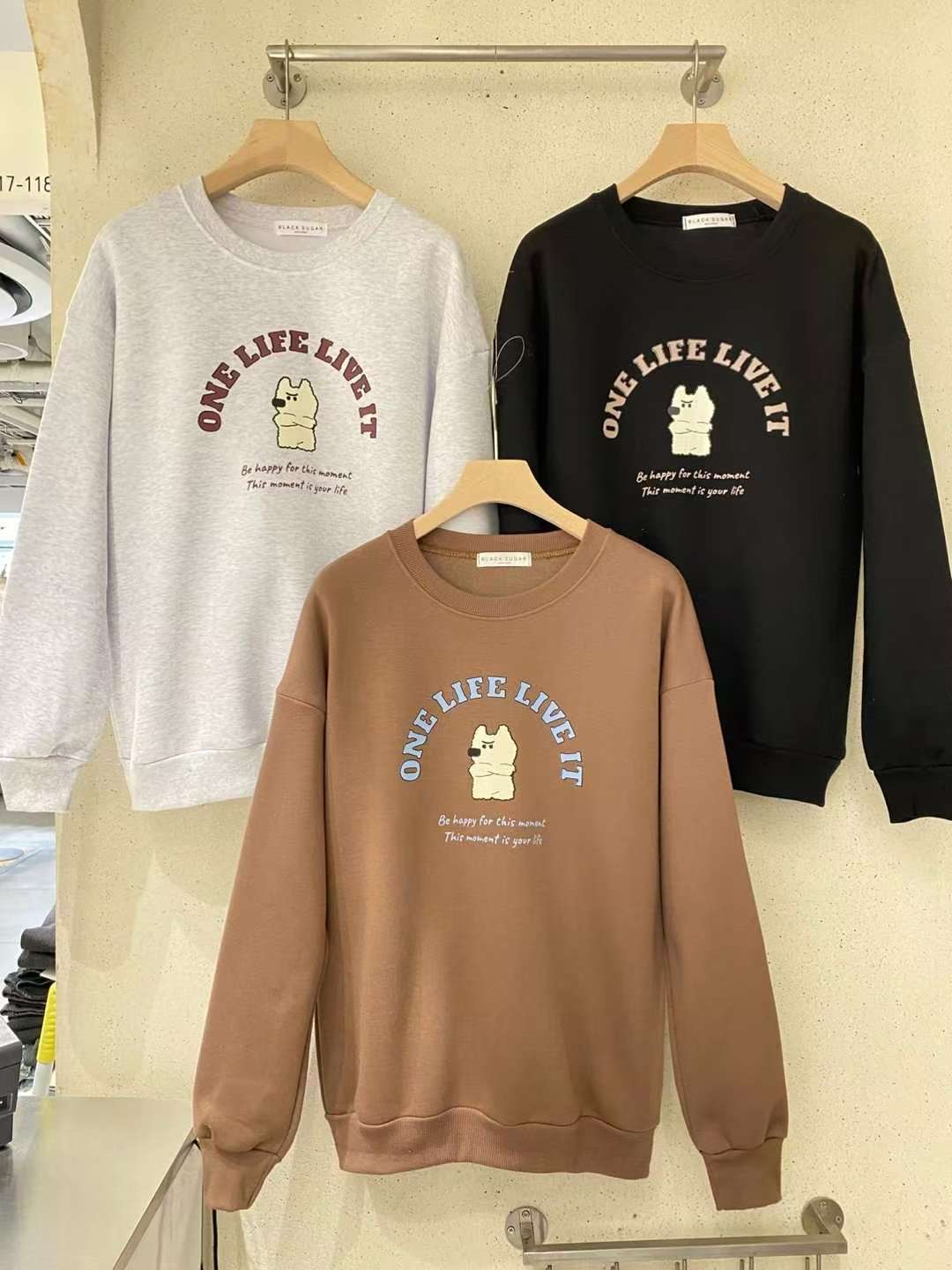 BLACK SUGAR-블랙슈가-T韓國直郵㊣女士新款職業真品衛衣BLACK SUGAR衛衣