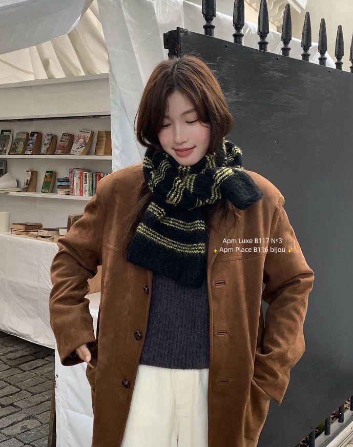 N3韓國代購㊣女裝新品時尚職業真品推薦人氣25秋冬圍巾披肩N3圍巾/披肩