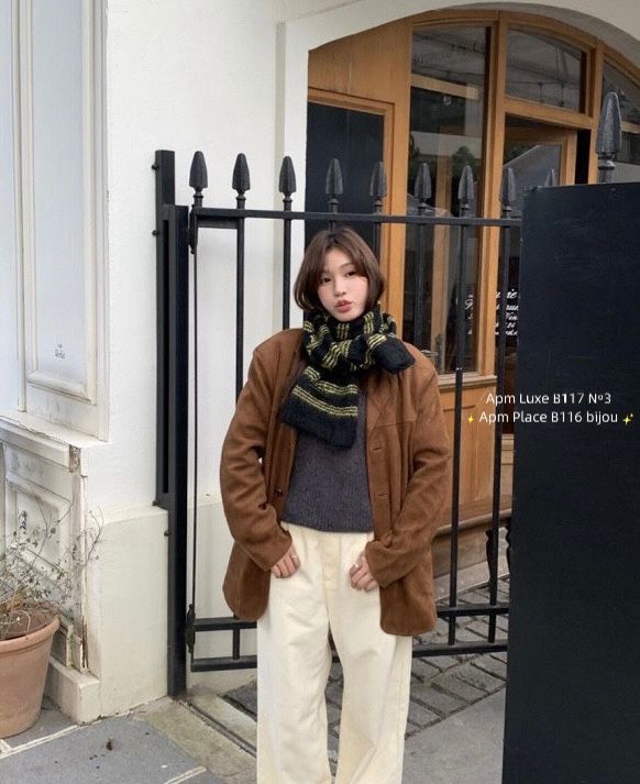 N3韓國代購㊣女裝新品時尚職業真品推薦人氣25秋冬圍巾披肩N3圍巾/披肩