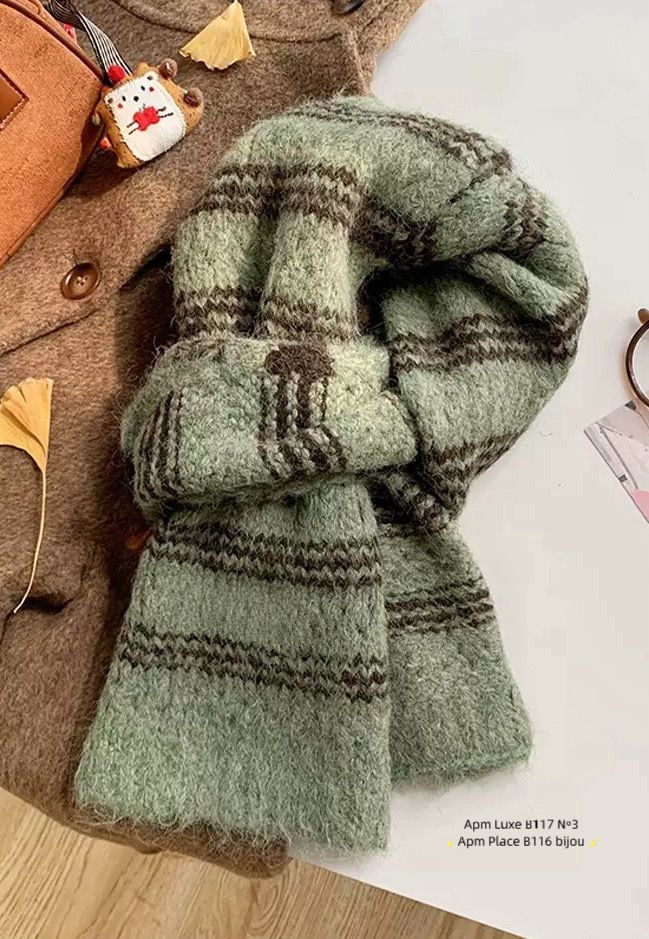 N3韓國代購㊣女裝新品時尚職業真品推薦人氣25秋冬圍巾披肩N3圍巾/披肩圖色1