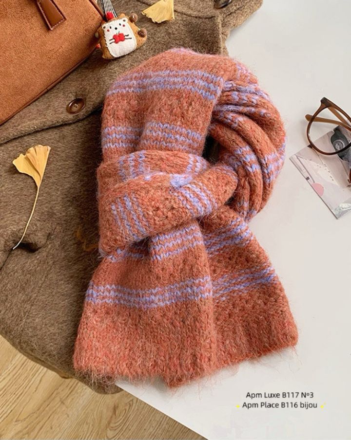 N3韓國代購㊣女裝新品時尚職業真品推薦人氣25秋冬圍巾披肩N3圍巾/披肩圖色2