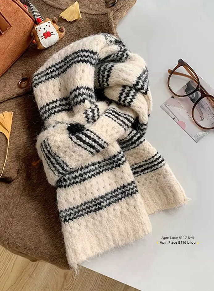 N3韓國代購㊣女裝新品時尚職業真品推薦人氣25秋冬圍巾披肩N3圍巾/披肩圖色3