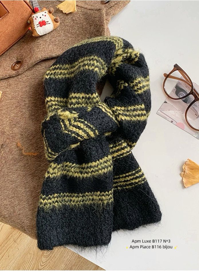 N3韓國代購㊣女裝新品時尚職業真品推薦人氣25秋冬圍巾披肩N3圍巾/披肩圖色4