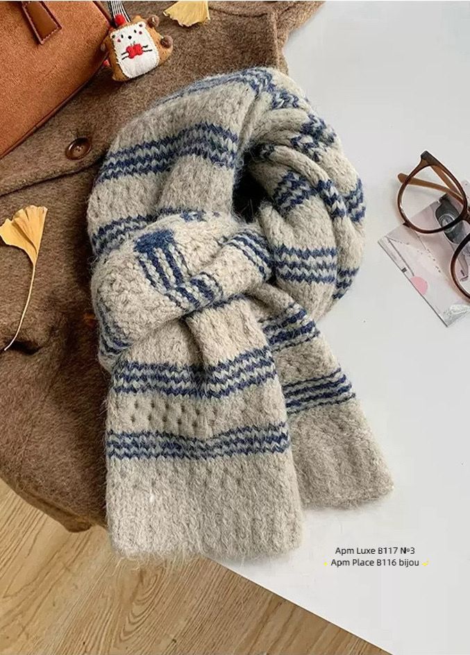 N3韓國代購㊣女裝新品時尚職業真品推薦人氣25秋冬圍巾披肩N3圍巾/披肩圖色5