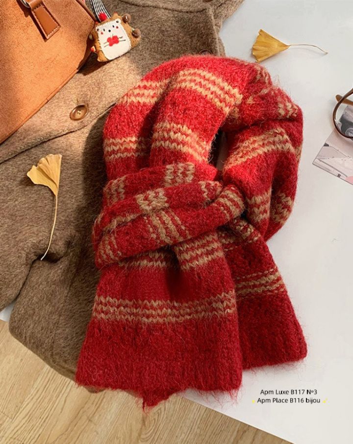 N3韓國代購㊣女裝新品時尚職業真品推薦人氣25秋冬圍巾披肩N3圍巾/披肩圖色7