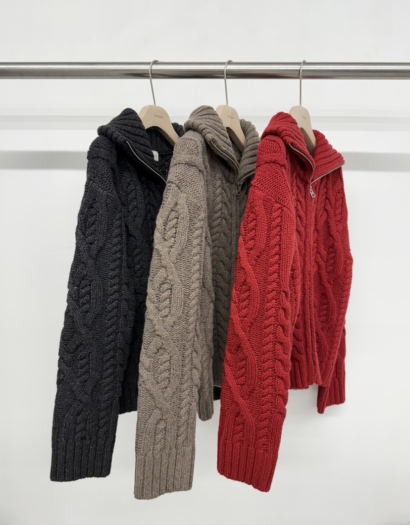 TOOGOOD東大門㊣實拍女裝新款推薦休閑25秋冬熱賣人氣毛衣拉鏈TOOGOOD毛衣