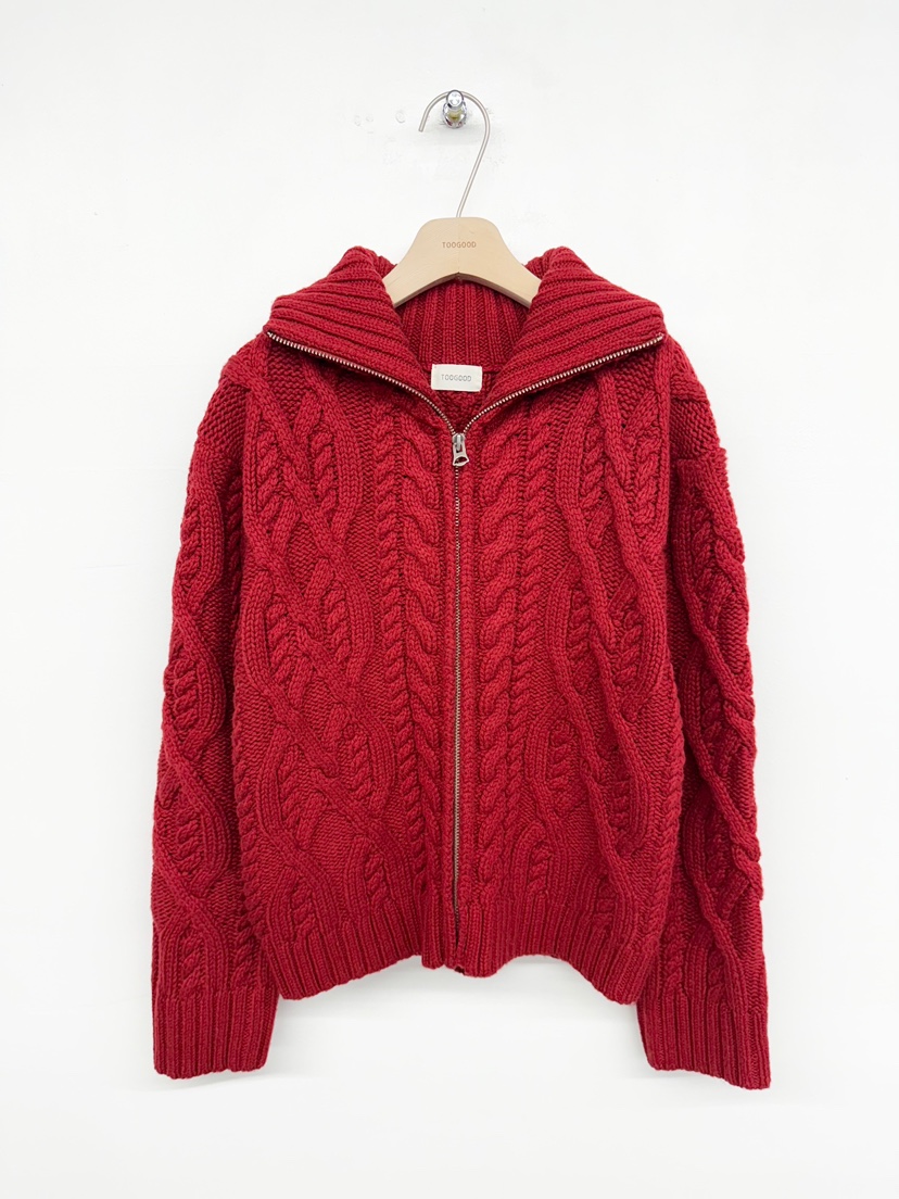 TOOGOOD東大門㊣實拍女裝新款推薦休閑25秋冬熱賣人氣毛衣拉鏈TOOGOOD毛衣圖色1