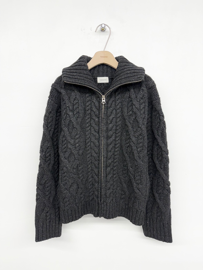 TOOGOOD東大門㊣實拍女裝新款推薦休閑25秋冬熱賣人氣毛衣拉鏈TOOGOOD毛衣圖色3