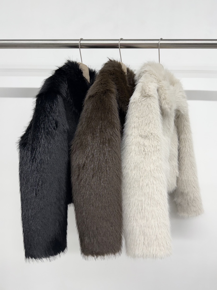 TOOGOOD東大門㊣代購女裝新款推薦職業時尚休閑短款大衣皮草TOOGOOD短款大衣