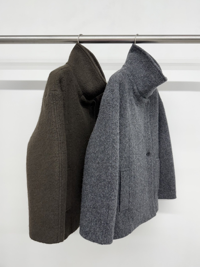 TOOGOOD韓國直郵㊣女裝新款休閑推薦人氣職業時尚短款大衣高領TOOGOOD短款大衣