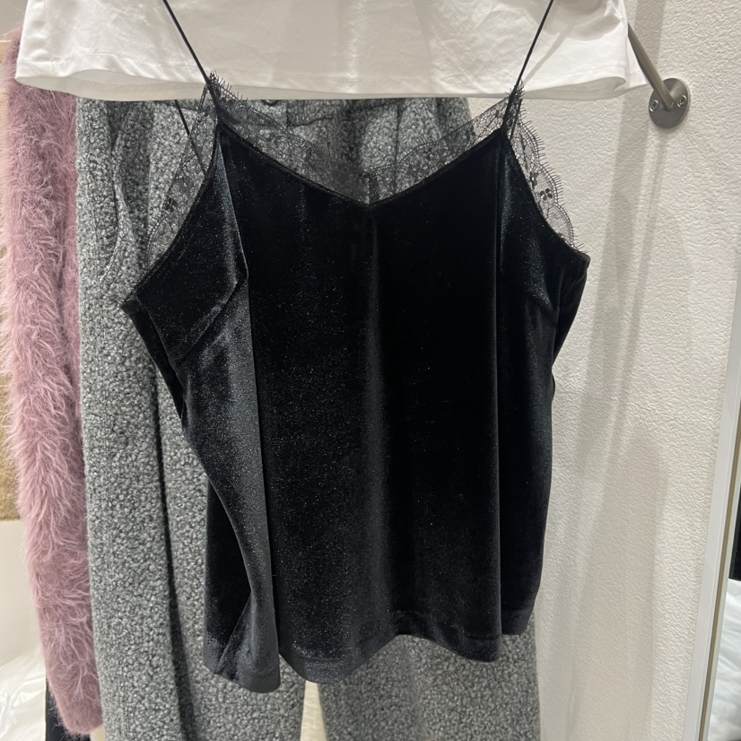 FRE東大門㊣實拍女士新款職業25秋冬時尚人氣熱賣吊帶背心絲絨FRE吊帶/背心圖色2