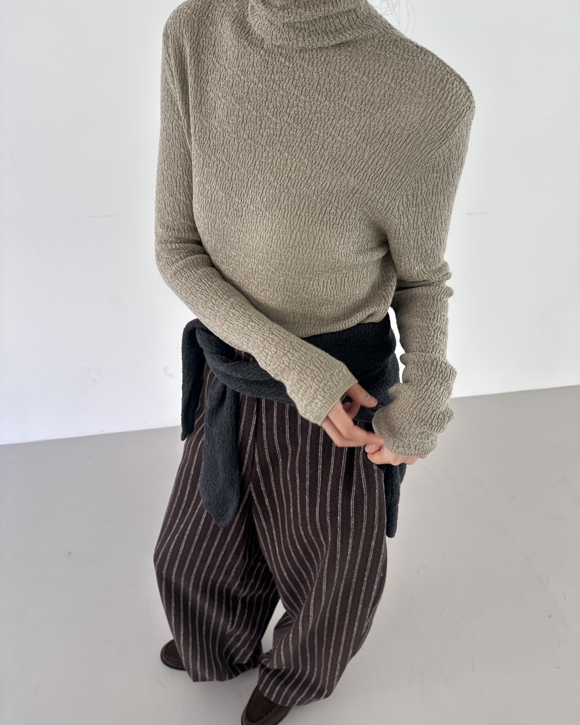 HOWDY東大門㊣實拍女裝新款推薦職業熱賣休閑時尚休閑褲羊毛HOWDY休閑褲