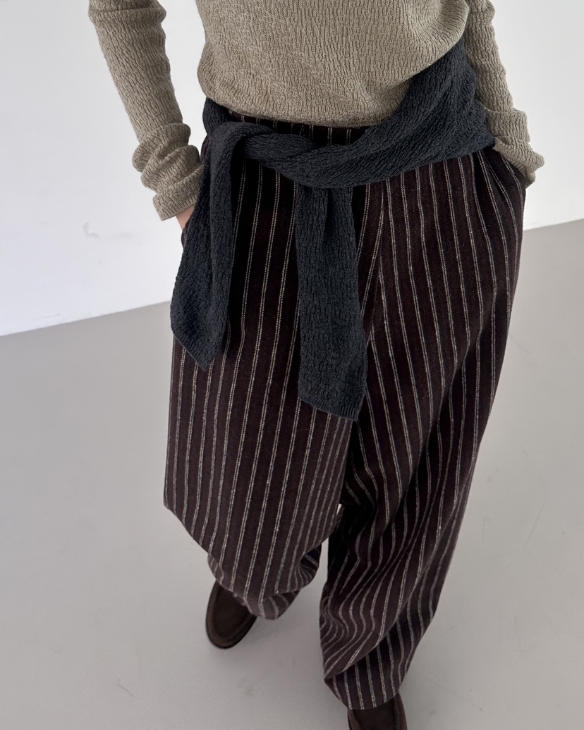 HOWDY東大門㊣實拍女裝新款推薦職業熱賣休閑時尚休閑褲羊毛HOWDY休閑褲