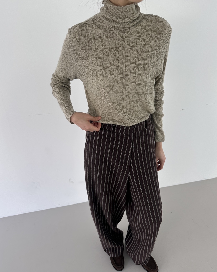 HOWDY東大門㊣實拍女裝新款推薦職業熱賣休閑時尚休閑褲羊毛HOWDY休閑褲