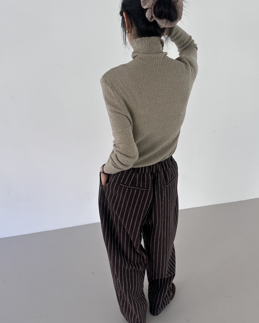 HOWDY東大門㊣實拍女裝新款推薦職業熱賣休閑時尚休閑褲羊毛HOWDY休閑褲