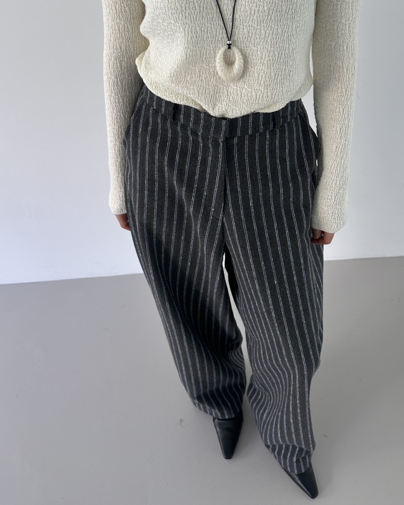 HOWDY東大門㊣實拍女裝新款推薦職業熱賣休閑時尚休閑褲羊毛HOWDY休閑褲