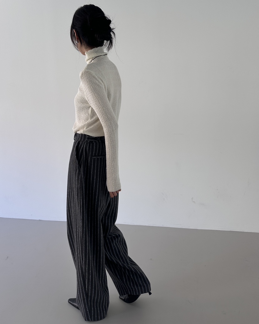 HOWDY東大門㊣實拍女裝新款推薦職業熱賣休閑時尚休閑褲羊毛HOWDY休閑褲