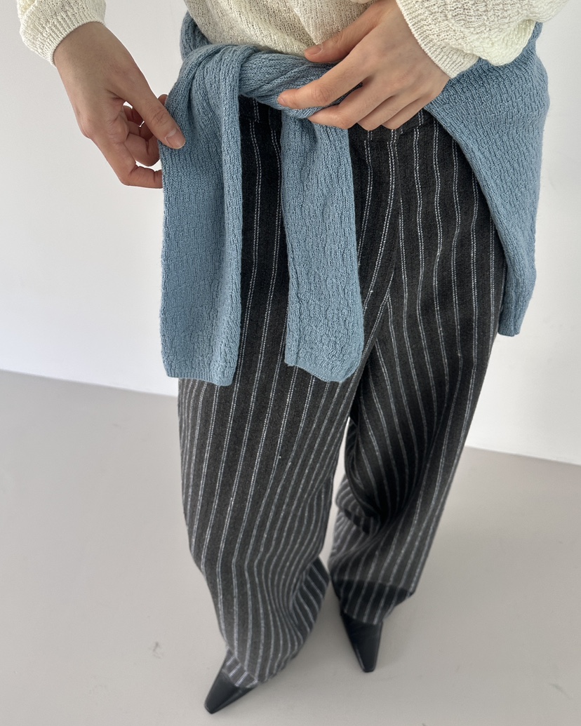 HOWDY東大門㊣實拍女裝新款推薦職業熱賣休閑時尚休閑褲羊毛HOWDY休閑褲