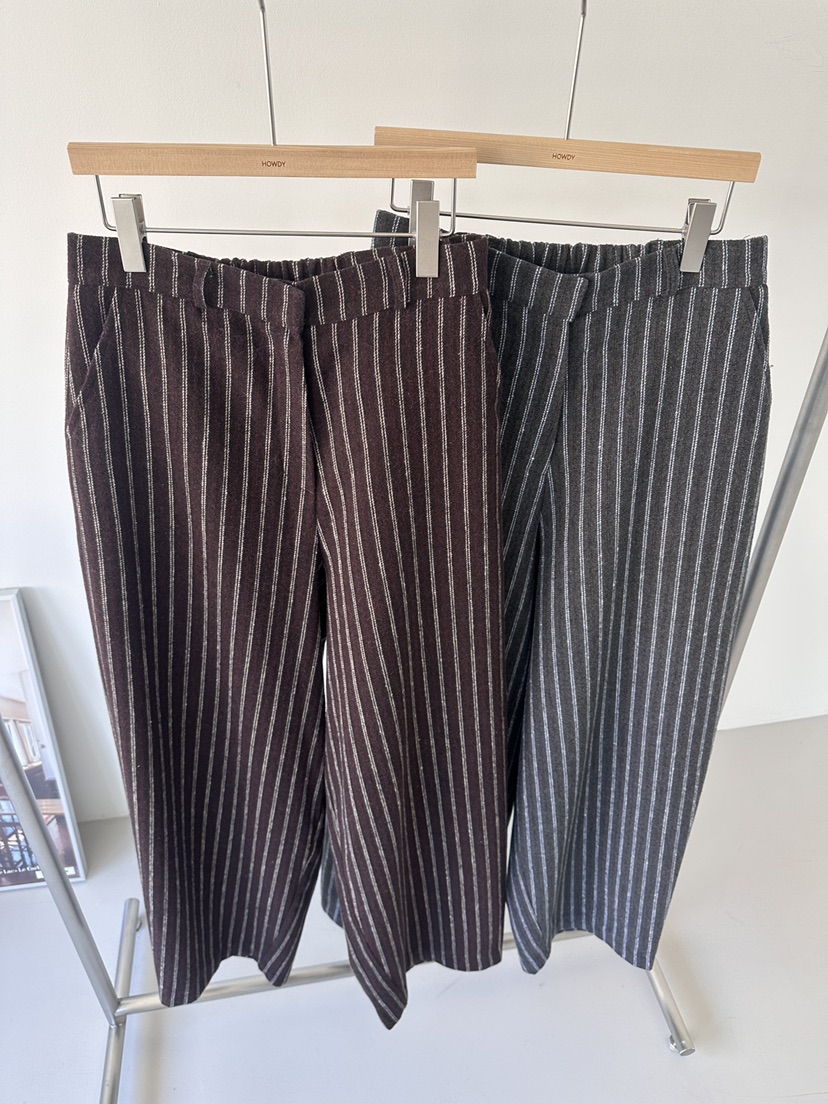 HOWDY東大門㊣實拍女裝新款推薦職業熱賣休閑時尚休閑褲羊毛HOWDY休閑褲