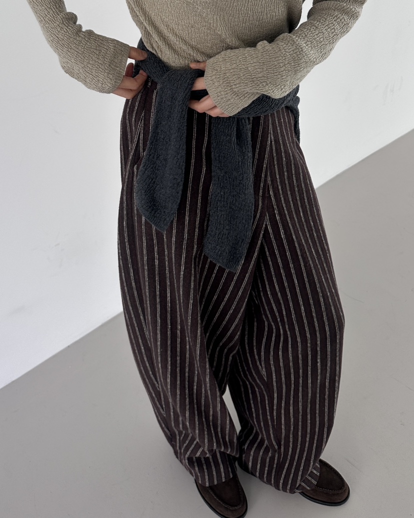 HOWDY東大門㊣實拍女裝新款推薦職業熱賣休閑時尚休閑褲羊毛HOWDY休閑褲圖色1