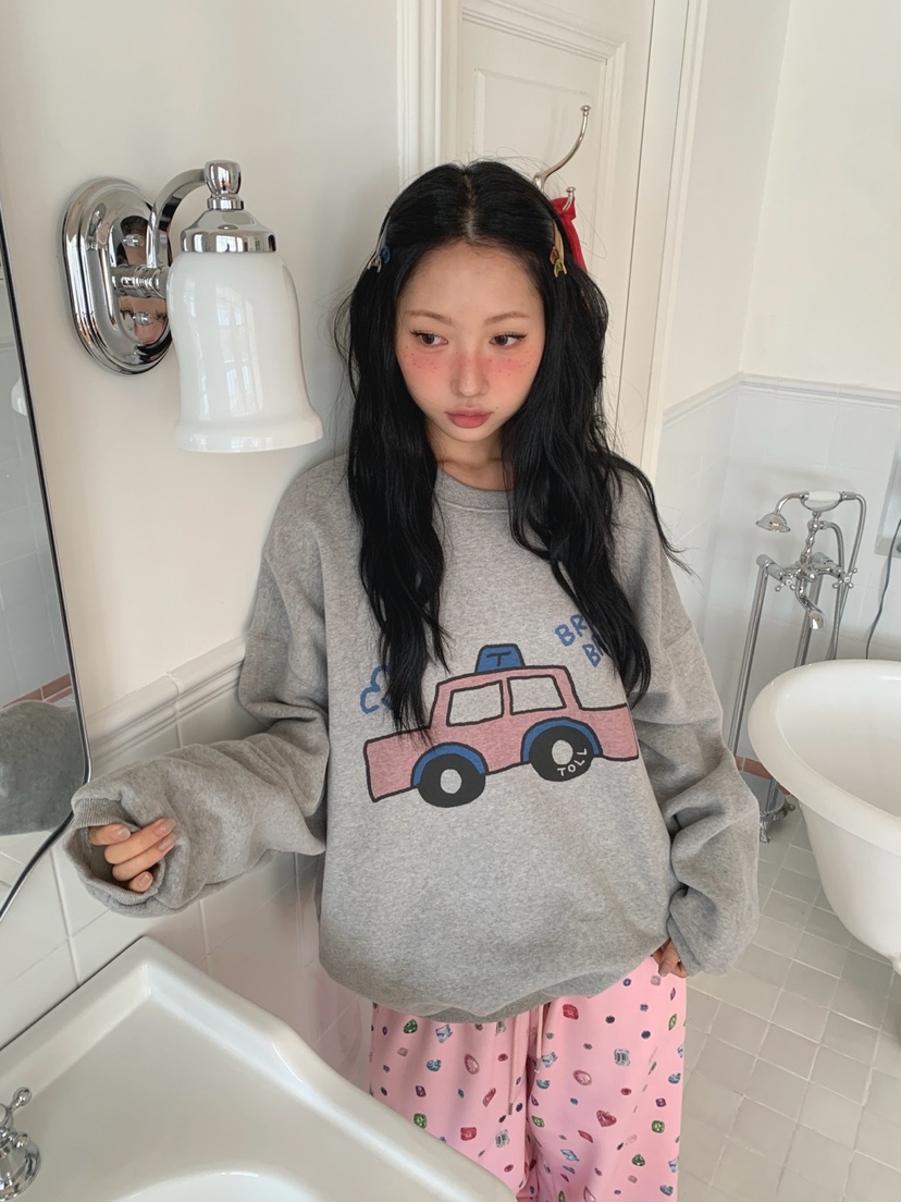 TOLL東大門㊣代購女士新品推薦熱賣休閑職業人氣25秋冬衛衣TOLL衛衣