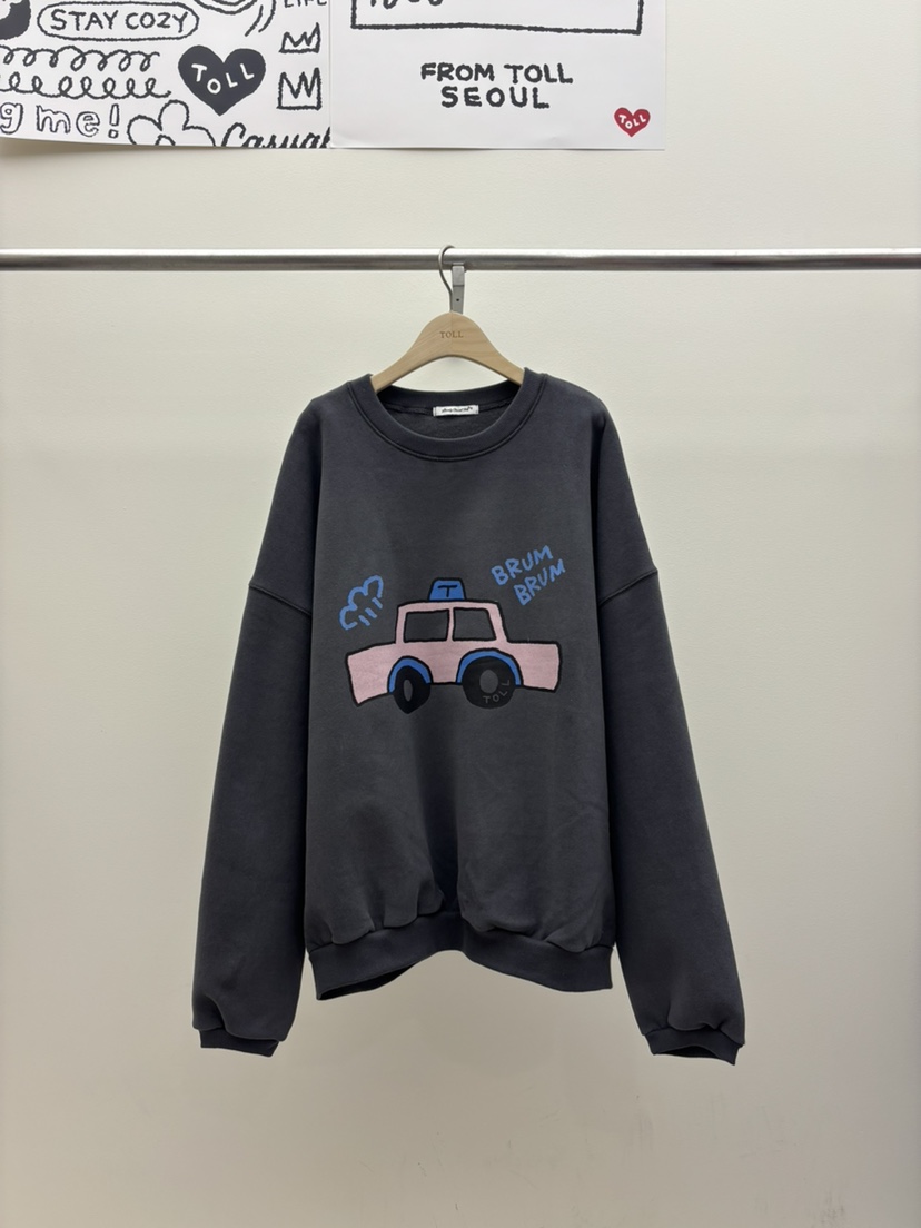 TOLL東大門㊣代購女士新品推薦熱賣休閑職業人氣25秋冬衛衣TOLL衛衣圖色2