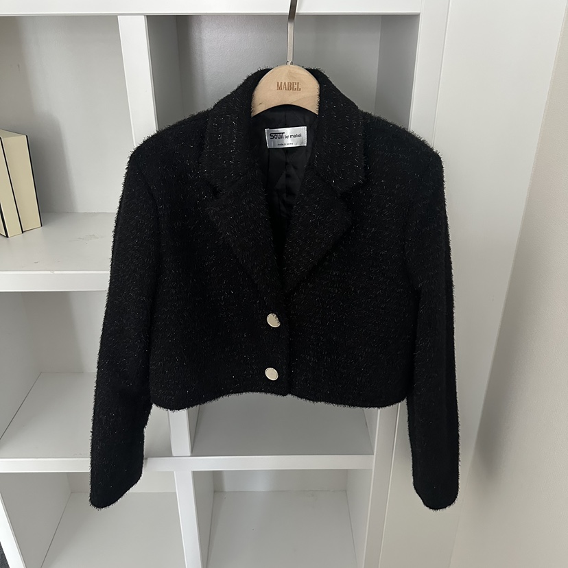 SOUIT韓國代購㊣女士新款時尚休閑25秋冬熱賣推薦職業人氣夾克SOUIT夾克圖色1