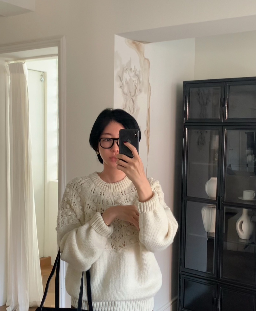 A Flan韓國代購㊣女士新款25秋冬熱賣時尚休閑人氣職業針織衫A Flan針織衫