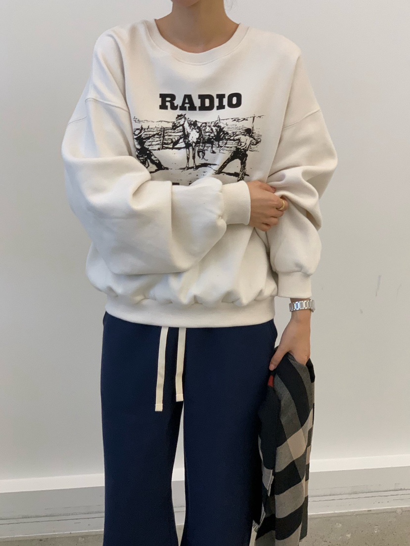 COBALT BLUE東大門㊣代購女裝新款推薦職業休閑25秋冬衛衣COBALT BLUE衛衣